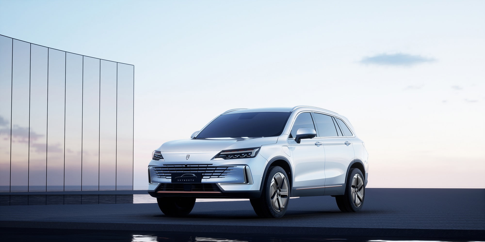 Skyworth K-i Front 45° of white