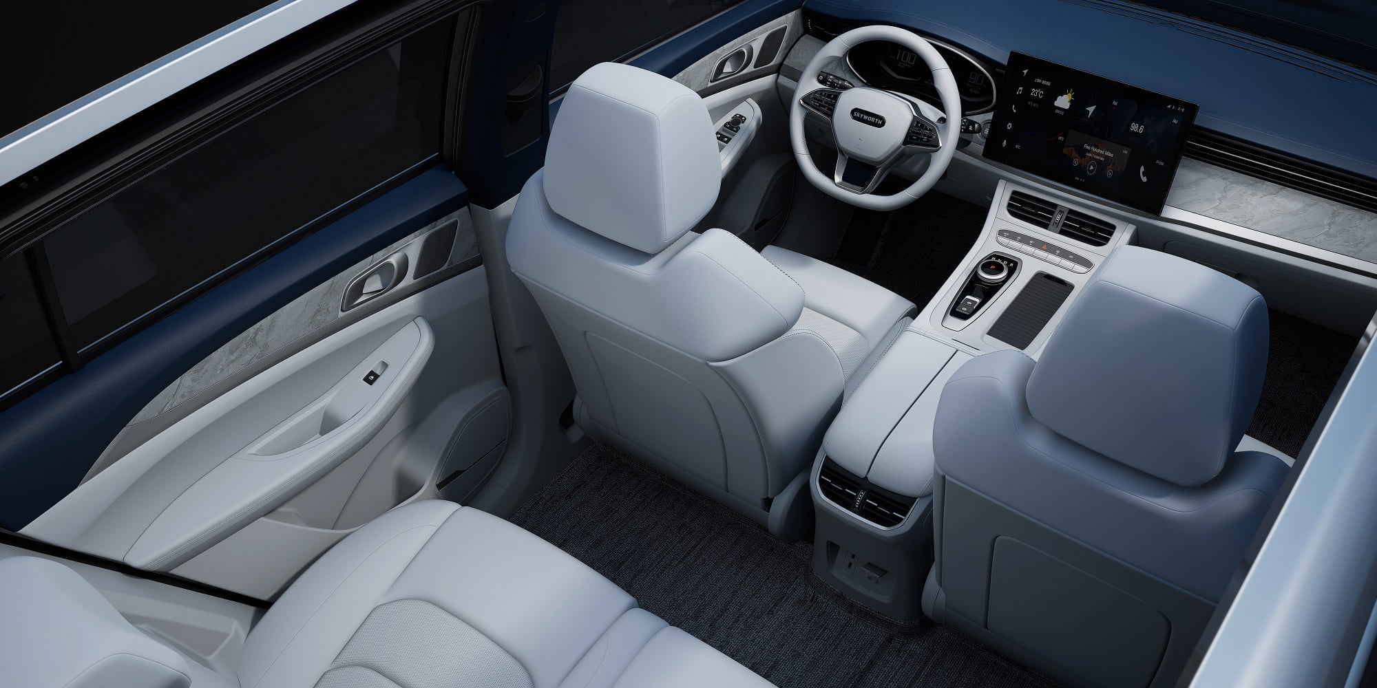 Skyworth k-i Top view of interior1