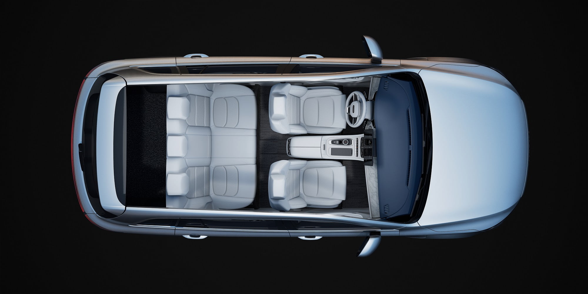 Skyworth k-i Top view of interior2